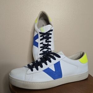 Victoria Berlin Leather & Neon Sneakers